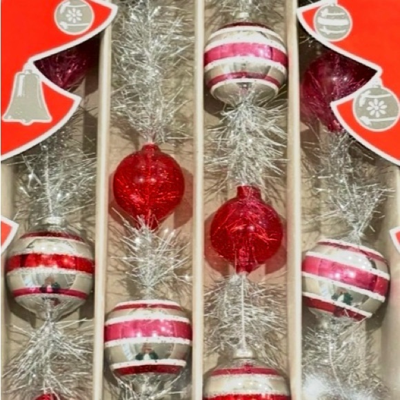 (2 boxes) Christopher Radko Shiny Brite Glass Christmas Tree Garland - Picture 5 of 5